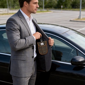 Pochette de protection anti-ondes pour clés de voiture, personnalisable avec logo, élégante et tendance - Product Image 6