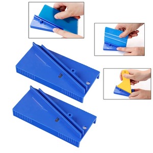<b>Car</b> Wrap Plastic Squeegee Trimmer Hard Card Scraper Sharpening Tool Skiving Knife Cutter Window Tinting Tool Skiving Sharpener - Product Image 1