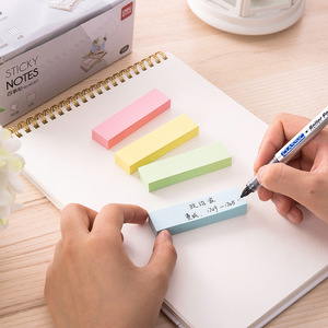 Deli Sticky Notes 76x19mm Colored Self Adhesive Memo Pads For Indexing And Organizing - Product Image 1