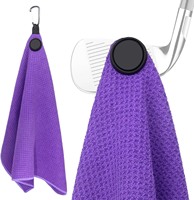 Serviette de golf en microfibre en gros avec clip magnétique, logo personnalisé, unisexe, nouvelle arrivée, serviette de sport