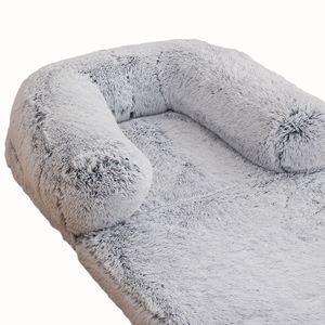 Cama Ovalada para Mascotas, Cama Grande para Perros, Cálida para Invierno, Desmontable y Lavable, Sofá, Colchoneta para Dormir y Descansar, Rellena de Fibra de Poliéster - Product Image 5