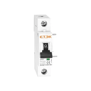 ETEK Over Under Voltage Tripper MCB Auxiliary AC230V Shunt Release for mcb mini circuit breaker