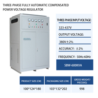 SBW industriel entièrement automatique haute précision colonne de cuivre stabilisateurs de Machine haute puissance 380V régulateur de tension triphasé AC