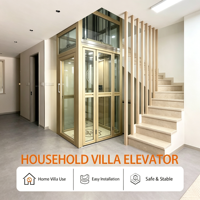 Ascenseur Domestique Privé MRL pour Villa Duplex, Commande Tactile Intelligente, Norme Globale