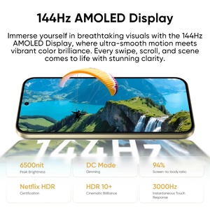 สมาร์ทโฟน Realme 16 Pro 5G รุ่นดั้งเดิม กล้อง 200MP แบตเตอรี่ 6500mAh หน้าจอ 6.78 นิ้ว 144Hz AMOLED 6500nit IP69 NFC ไม่มีที่ชาร์จ - Product Image 3
