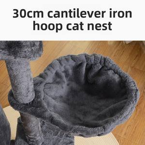 Árbol para Gatos Grande con Plataforma de Salto, Poste de Sisal y Casa para Gatos - Product Image 2