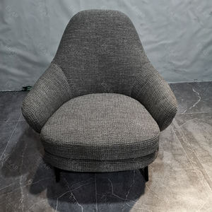 <span class=keywords><strong>Fauteuil</strong></span> moderne de loisirs en cuir et <span class=keywords><strong>tissu</strong></span> avec pieds et repose-pieds en acier inoxydable - Product Image 6