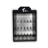 Taille personnalisée marques cils cosmétique vitrine armoire vitrine acrylique maquillage présentoir étagère présentoir