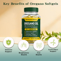 Capsules de Peptides Verts, Huile d'Origan et Huile de Nigelle – 2 Gélules Quotidiennes pour le Soutien Immunitaire et Digestif – Complément Sans Produits Laitiers