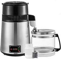 Distillateur d'eau pure électrique WeWork 4L/6L 750W en acier inoxydable pour usage domestique, dentaire et de laboratoire
