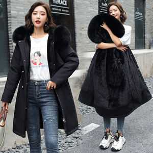 <span class=keywords><strong>Parka</strong></span> d'Hiver de Luxe Longue et Épaisse pour <span class=keywords><strong>Femme</strong></span>, Coupe-Vent, <span class=keywords><strong>Imperméable</strong></span>, <span class=keywords><strong>avec</strong></span> <span class=keywords><strong>Capuche</strong></span>, Fermeture Éclair et Fourrure Riche - Product Image 3