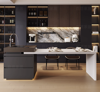 Juego de Muebles de Cocina Modernos y Ecológicos para Hoteles de Lujo, Diseño Song, con Paneles de Puerta Acrílicos, Garantía de Más de 5 Años, Gabinete para Exteriores