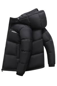 เสื้อโค้ทขนเป็ดหนาสีขาวแบบลำลองสำหรับ2025ฤดูหนาวโลโก้ได้ตามต้องการ - Product Image 5