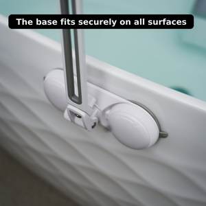 Soporte ajustable e impermeable para teléfono Ambohr con rotación de 360 grados, soporte para teléfono móvil con montaje en espejo de pared para baño y bañera. - Product Image 3