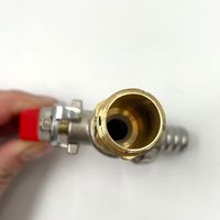 Levier à longue poignée Robinet d'eau sphérique en laiton Robinet de lavage de tuyau en zinc