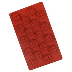 Moule à gaufres rond à 20 trous en silicone, écologique, pour usine et stockage, moule à gâteau OEM/ODM - Product Image 3