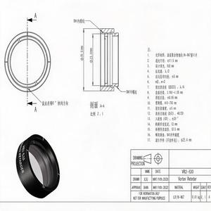 LBTEK VR2-520 Retardador de media onda de polímero de orden cero verdadero 520nm Placa ondulada de cristal LCP BK7 Tubo de lente SM1 Óptico OAM - Product Image 1