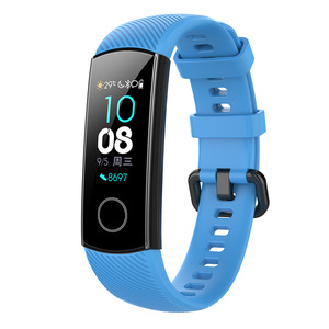 Pour Huawei <span class=keywords><strong>Honor</strong></span> 4 & <span class=keywords><strong>Honor</strong></span> <span class=keywords><strong>Band</strong></span> <span class=keywords><strong>5</strong></span> Bracelet en silicone sergé compatible Bracelet de montre intelligent Bracelet de remplacement - Product Image 3