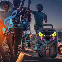 BK-802 GY-802 Altavoz Bluetooth Portátil de 8 Pulgadas, Bocinas Inalámbricas Recargables, Altavoz Multiusos