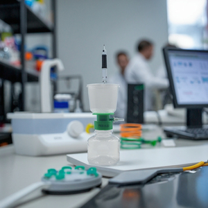 فلتر بلاستيكي معقم من PTFE PVDF لرأس الزجاجة، أنظمة ترشيح بالتفريغ قابلة للتخصيص حسب الطلب، حجم المسام 0.22 ميكرون و 0.45 ميكرون - Product Image 5