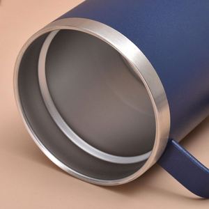 Mug de voyage isotherme en acier inoxydable avec poignée, personnalisable avec logo, pour camping, 12oz 14oz 16oz 24oz, vente directe usine - Product Image 5