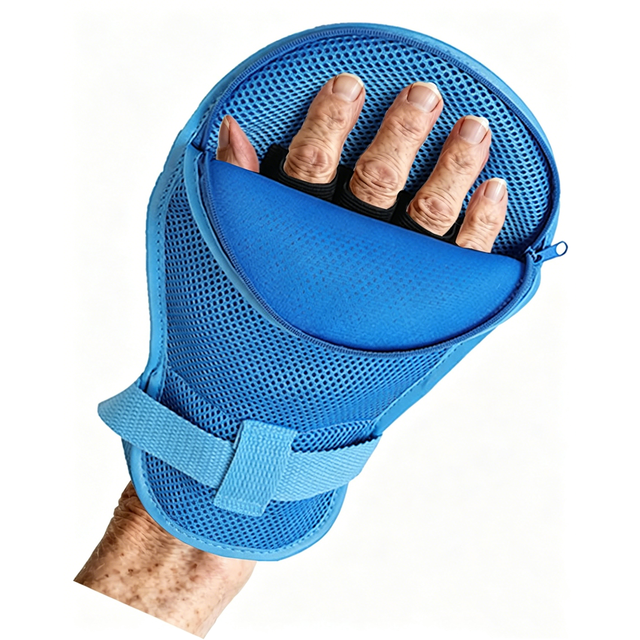 Dementia Restraint Mitts - Anti-Scratch & Anti-Pull Safety Gloves for Elderly, Reusable with Finger Separation Design(2pcs)