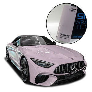 Vinilo Autoadhesivo para Envoltura de Automóviles, Autoregenerable, Cambia de Color, Elástico, 7.5mil de Grosor, Gris Niebla, Morado Oscuro Brillante, Película de PVC para Envoltura de Automóviles - Product Image 1