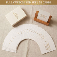 Jeu de cartes personnalisées avec des affirmations positives pour la douche, imprimées en usine