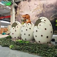 Statue d'œuf de dinosaure animatronique faite à la main de haute qualité sur mesure pour attraction |   Modèle d'œuf de dinosaure directement de l'usine