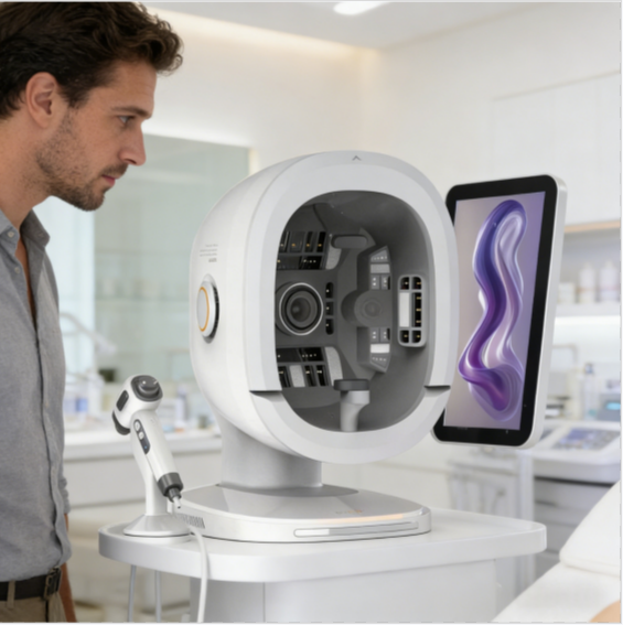 AI 3D Facial Skin Analyzer 8 Spectrum Imaging 36MP HD Camera Skin Scanner Machine for Beauty Salon Clinic Dermatology