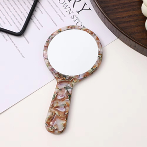 SENKA Logo personalizzato Retro acetato portatile specchio compatto uso quotidiano tocco piccolo trucco elegante specchio ragazze specchi palmari - Product Image 6