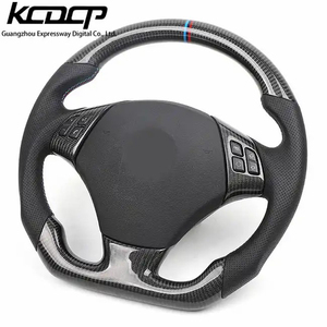 Volant sport en cuir et fibre de carbone personnalisé pour <span class=keywords><strong>BMW</strong></span> E87 E82 E84 E90 E92 E93 M3 E70 E71 - Product Image 3