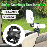 Universel 360 °   Support rotatif pour phare de vélo, support de lampe torche, support fixe pour poussette et ventilateur portable