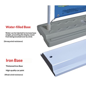 رف عرض على شكل باب 80×180 لوحة إعلانات خارجية قابلة للحقن بالماء قائمة بذاتها عمودية يي لاباو رف ملصقات إكس - Product Image 2