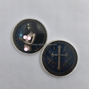 Monedas de Plata de Hierro Plateado al por Mayor, Monedas de Colección con Diseño 2D de Mujeres Hermosas y Sensuales, Moneda de Desafío de Bruja Dorada - Product Image 5