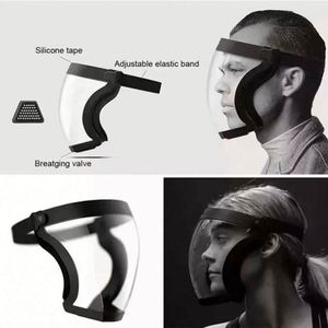 Masque facial transparent anti-buée, protection contre les éclaboussures et le vent, lunettes de sécurité avec filtres, léger en polyester pour la pêche et le ski - Product Image 4