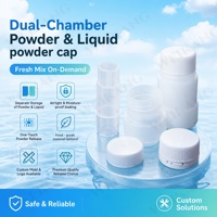 Capuchon de séparation solide-liquide en gros pour boisson, capuchon intérieur en plastique de taille personnalisée pour bouteille de protéines en poudre ou de jus instantané