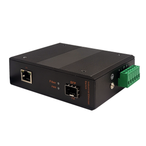 Precio de Fábrica 2026 Convertidor de Medios Ópticos Gigabit SFP Industrial 20KM 1 SFP Fibra 1 RJ45 10/100/1000M - Product Image 1