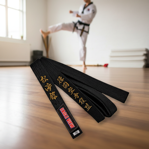 Cinturones de Taekwondo al por Mayor, Bordado Personalizado de Karate para Venta, 100% Algodón, 5 cm, EVI 620, Unisex, Adultos, Servicio OEM, Muestra en 7 Días - Product Image 3