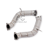 Sistema de Escape con Tubo de Bajada de Acero Inoxidable SS304 y Protector Térmico para Aston Martin DBX 4.0T V8, Libera el Potencial de Potencia del Motor