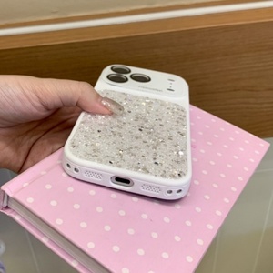 เคสโทรศัพท์มือถือเรซิ่นกลิตเตอร์ลายโดปามีนสำหรับสาวแฟชั่น  สำหรับ iPhone 14 15 16 17 Pro Max  ป้องกันการกระแทก  ฝาหลังลายซัมเมอร์ - Product Image 4