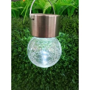 Outdoor Solar Crackle Lamp Stainless Steel <b>Waterproof</b> Garden <b>Light</b> 6-12h Lighting Time Manual <b>Switch</b> Model 021 - Product Image 3