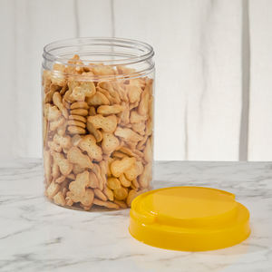 Pot de conservation alimentaire <span class=keywords><strong>à</strong></span> vue dégagée avec couvercle verrouillable, récipient en plastique pour céréales multigrains, amandes, identification facile du contenu - Product Image 6