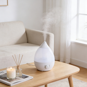 Humidificateur ultrasonique diffuseur d'huiles essentielles, aromathérapie, stérilisation, LED à changement de couleur, 3-5L, pour hôtel et extérieur, avec bouton de commande - Product Image 4