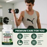 Ausreson OEM Capsules de Palmier Nain pour la Santé de la Prostate – Aide à Réduire la Chute de Cheveux – Capsules Naturelles et Biologiques de Palmier Nain pour Hommes