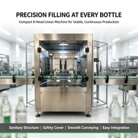 Automatic Inline Bottle Washer Stainless Steel Rinse Machine With PLC Control for Beverage Industry