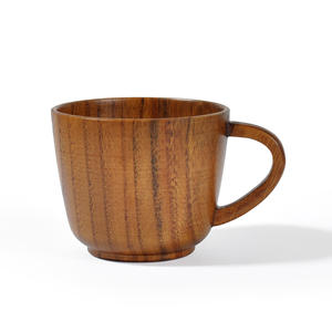 Tasse créative en bois de jujube avec poignée pour usage quotidien – Idéale pour le thé, le café, l'eau et le lait - Product Image 1