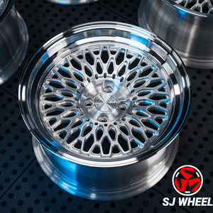 Jantes en alliage vintage SJ Classic Mesh de 17 à 24 pouces, 5x112, 5x114.3, 5x120, 6x139.7, compatibles avec <span class=keywords><strong>BMW</strong></span> E30, Rolls-Royce, jantes de rechange - Product Image 5