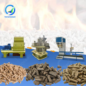 Ligne de production automatique de granulés de bois OCEAN, petite machine à granulés de sciure de bois, de sciure de bois EFB et de biomasse - Product Image 1