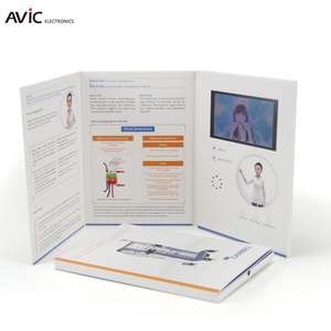 Impreso personalizado de <span class=keywords><strong>la</strong></span> boda Tarjeta de invitación de boda 4,3 pulgadas Lcd pantalla de vídeo folleto para publicidad - Product Image 1
